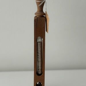 Vintage 19th Century Dr. Forbes Floating Wood Baby Bath Thermometer